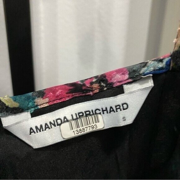 Amanda Uprichard Ellie Floral Evening Gown in Black Small Long Maxi Dress - Picture 5 of 11